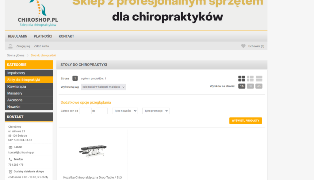 Sklep Chiroshop