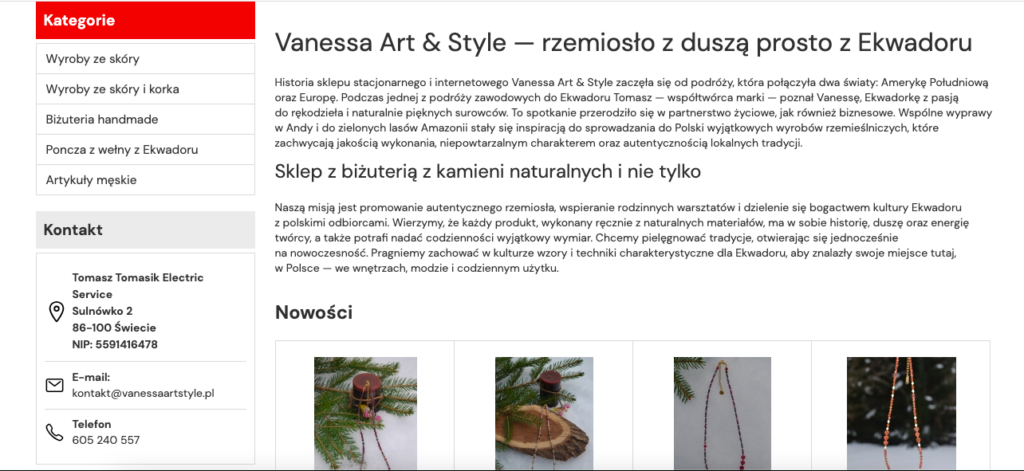Sklep Vanessa Art Style