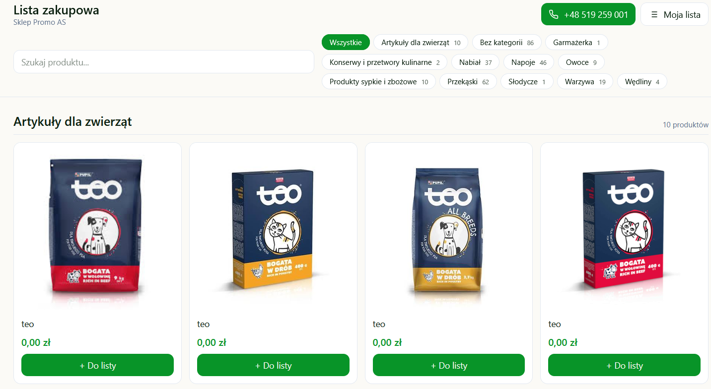 Lista zakupów